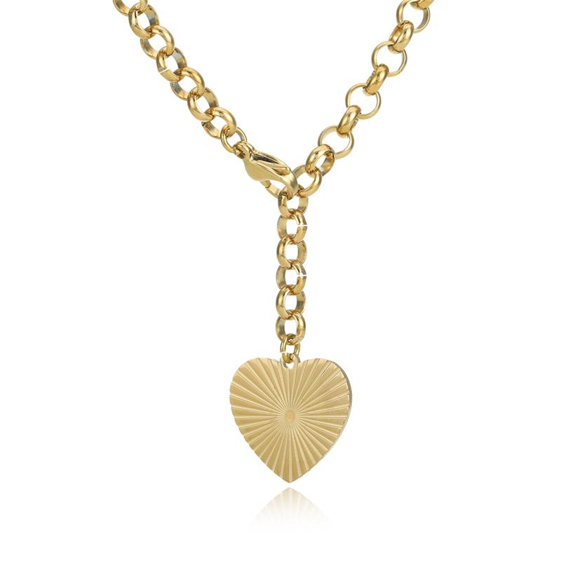 Pendant Necklaces Stainless Steel Heart Gold Silver Color Choker Love Shape Clavicle Chain Trendy Collar For Women Jewelry Gift
Pendant Necklaces Stainless Steel Heart Gold Silver Color Choker Love Shape Clavicle Chain Trendy Collar For Women Jewelry Gift