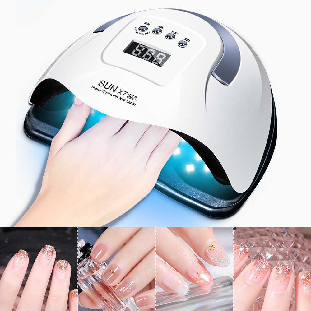 150W UV Lamp Nail Dryer Sunx7 Max lamp for Drying 45/36Pcs LED Manicure Sun Led Light Art Tool 210622