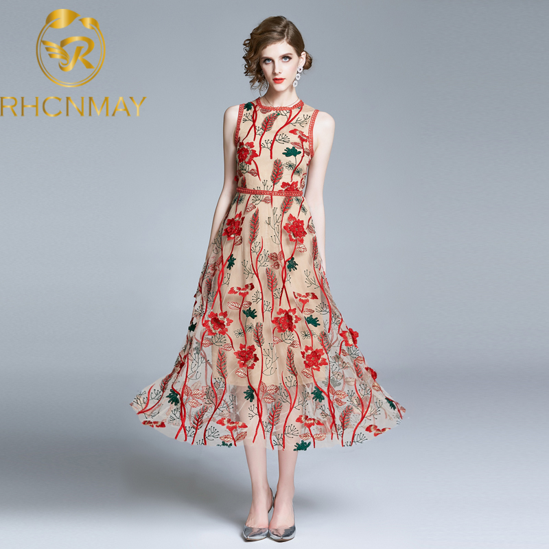 vintage women elegant sleeveless dress o-neck flower embroidery dresses female summer tank seaside holiday long dressswimwear bathing s, Black;gray
vintage women elegant sleeveless dress o-neck flower embroidery dresses female summer tank seaside holiday long dressswimwear bathing s, Black;gray