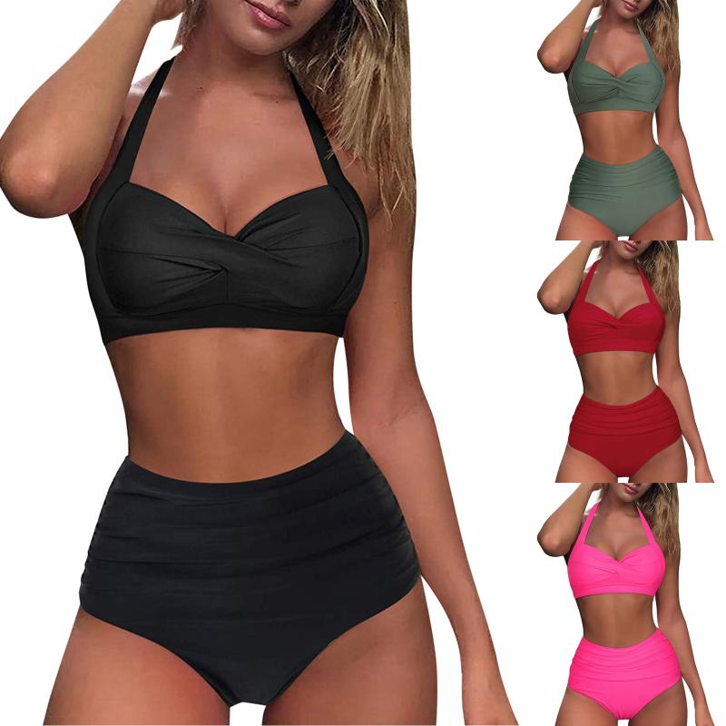 Push Up Swimsuit Female Solid Color Swimwear For Women Bathing Suit High Waist Bikini Set Sport Wear Swimming Sexy Women, Red
Push Up Swimsuit Female Solid Color Swimwear For Women Bathing Suit High Waist Bikini Set Sport Wear Swimming Sexy Women, Red
