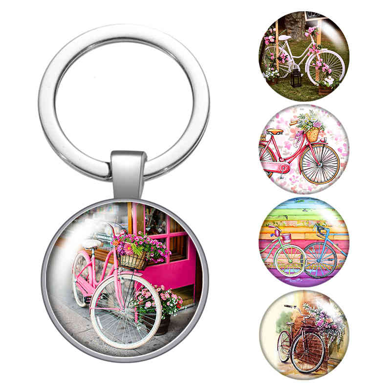 Bicycle Love Leisurely Life Travel Glass Cabochon Keychain Bag Car Key Rings Holder Silver Plated Key Chains Men Women Gifts
Bicycle Love Leisurely Life Travel Glass Cabochon Keychain Bag Car Key Rings Holder Silver Plated Key Chains Men Women Gifts