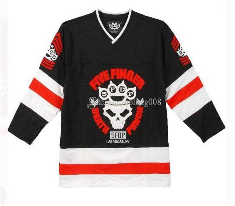 Five Finger Death Punch Men's Hockey Jersey Black Embroidery Stitched Customize any number and name Jerseys
Five Finger Death Punch Men's Hockey Jersey Black Embroidery Stitched Customize any number and name Jerseys