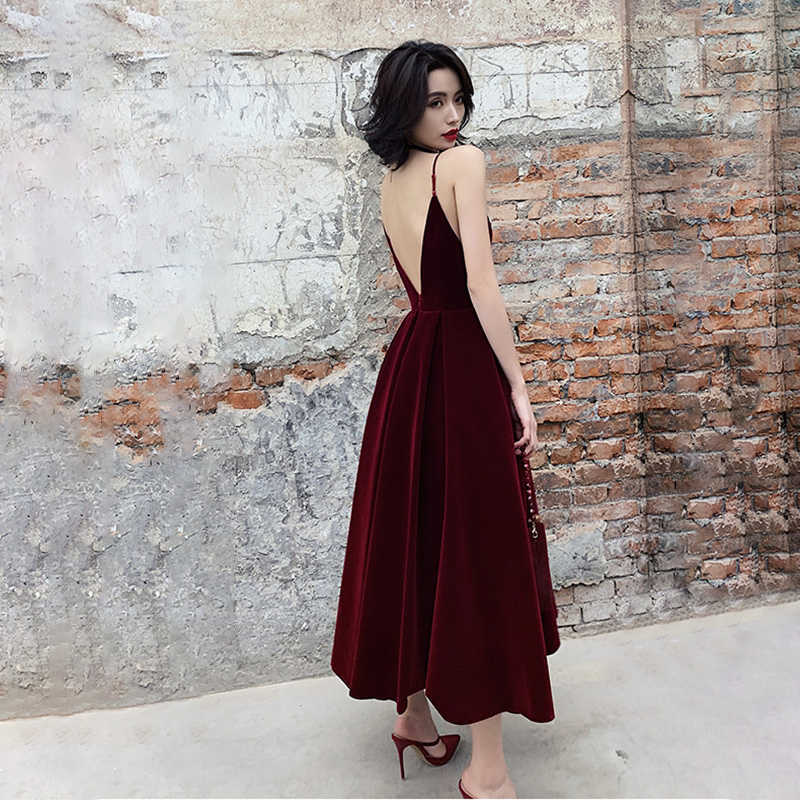 TWOTYLE Summer Backless Dress For Women V Neck Spaghetti Strap Sleeveless High Waist Sexy Party Dresses Female Fashion 210623