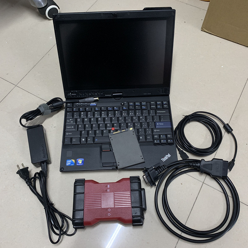 VCM2 Diagnostic Tool for VCM2 scanner IDS V129 obd2 Scanner vcm 2 with SSD in Used Laptop X220T 4GB RAM Touch Screen