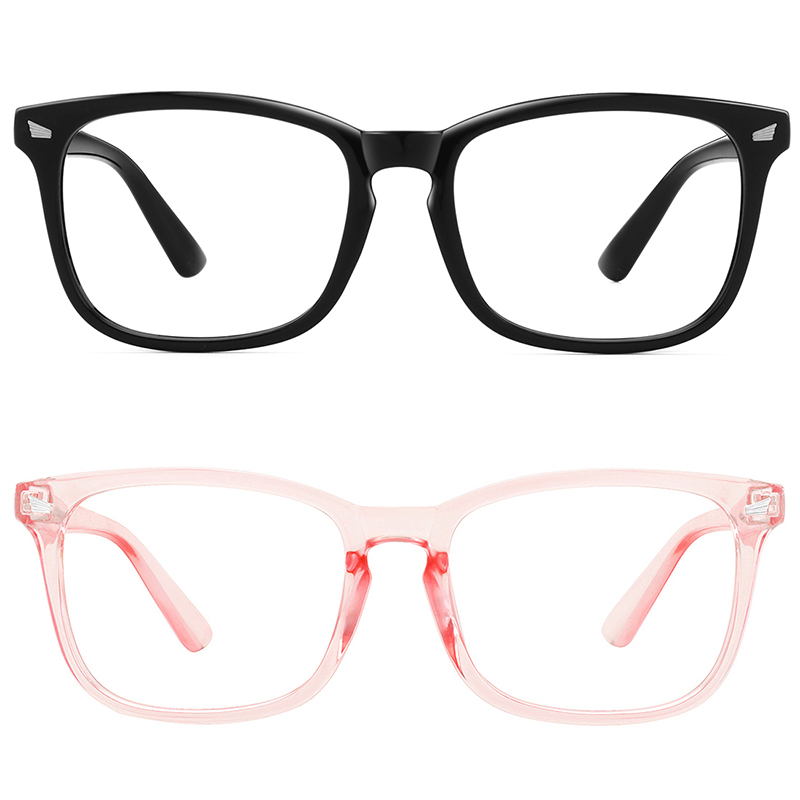 Blue Light Blocking Glasses Women Men Square Optical Frame Fashion Transparent Computer Gaming, Silver
Blue Light Blocking Glasses Women Men Square Optical Frame Fashion Transparent Computer Gaming, Silver