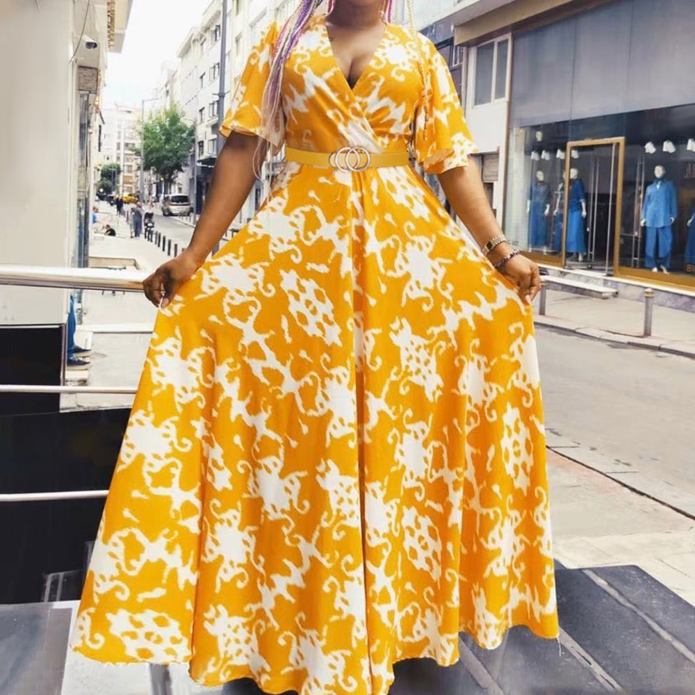 2021african print party dress women large sizes robe 2021 spring summer long dresses short sleeve chiffon clothes ankara attire, Red
2021african print party dress women large sizes robe 2021 spring summer long dresses short sleeve chiffon clothes ankara attire, Red