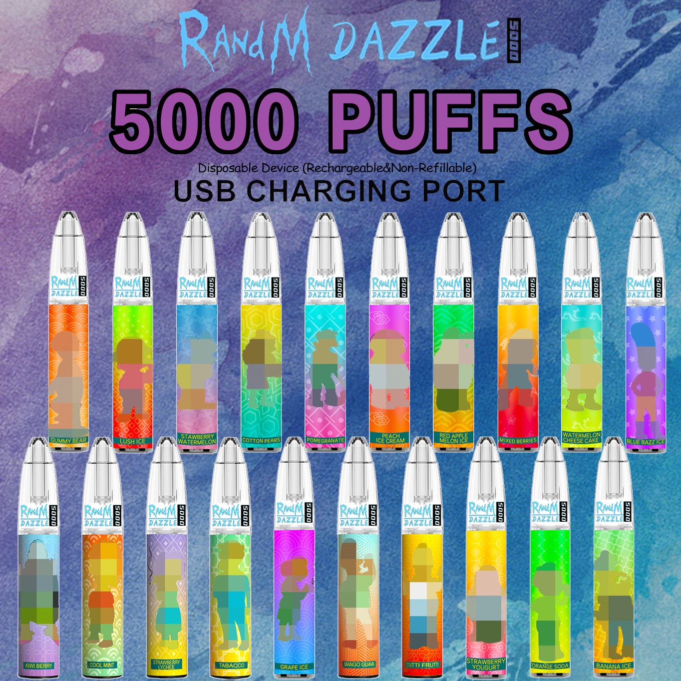 Original Electronic Atomizer E Cigarette 5000 Puffs Bar Vape Pen Pod Kit Flavors 10ml Vaporizer Kit Disposable Device Tank Refillale Mesh Coil Battery Rechargable
Original Electronic Atomizer E Cigarette 5000 Puffs Bar Vape Pen Pod Kit Flavors 10ml Vaporizer Kit Disposable Device Tank Refillale Mesh Coil Battery Rechargable