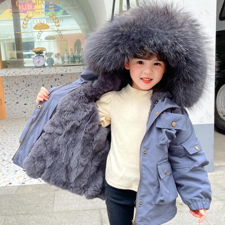 Down Coat Children Winter Cotton Jacket Fashion Girl Clothing Kids Clothes Thick Parka Fur Hooded Snowsuit Outerwear, Blue;gray
Down Coat Children Winter Cotton Jacket Fashion Girl Clothing Kids Clothes Thick Parka Fur Hooded Snowsuit Outerwear, Blue;gray
