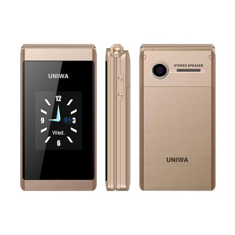 Original UNIWA X28 Senior Flip Phones GSM Big Push-Button Old Man Mobile Phone Dual Sim FM Radio Luxury Business Unlocked Cellphone, Gold
Original UNIWA X28 Senior Flip Phones GSM Big Push-Button Old Man Mobile Phone Dual Sim FM Radio Luxury Business Unlocked Cellphone, Gold