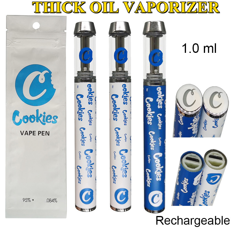 Cookies Vape Pen Disposable E cigarettes 400mah Rechargeable Battery 1.0ml Ceramic Cartridges With Retail Bag Packaging copper Screw Tip Tank Empty Vaporizer
Cookies Vape Pen Disposable E cigarettes 400mah Rechargeable Battery 1.0ml Ceramic Cartridges With Retail Bag Packaging copper Screw Tip Tank Empty Vaporizer