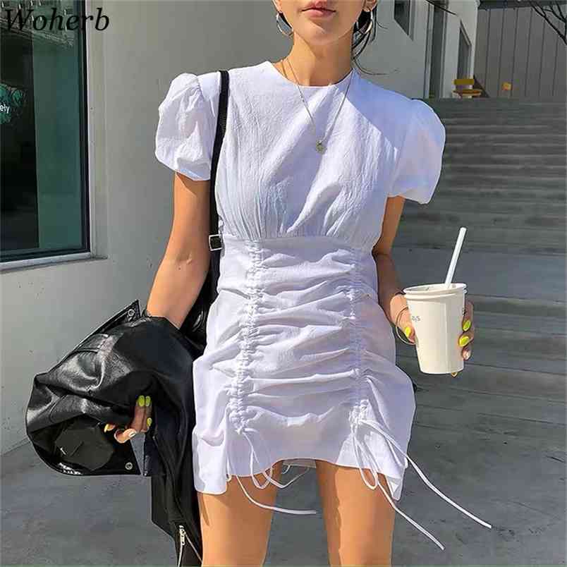 Korean White Dress Women Summer Irregular Drawstring Vestidos Female Fashion Streetwear Bodycon Mini Dresses 4j680 210519
Korean White Dress Women Summer Irregular Drawstring Vestidos Female Fashion Streetwear Bodycon Mini Dresses 4j680 210519