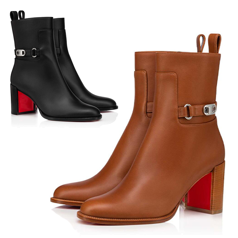 Elegant Winter Red Bottom Lock Booty 70 mm Ankle Boots Black Calf Leather Knight Reds Sole Booties Martin Fashion Women outdoor Combat Booties
Elegant Winter Red Bottom Lock Booty 70 mm Ankle Boots Black Calf Leather Knight Reds Sole Booties Martin Fashion Women outdoor Combat Booties