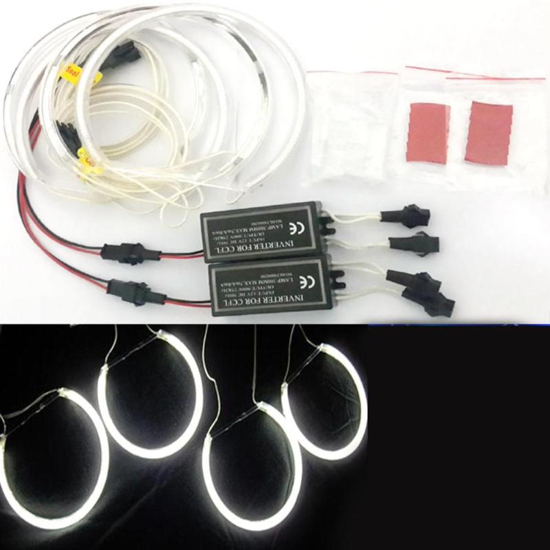 Car Headlights 4*131mm White CCFL LED Angel Eyes Halo Rings Lighting Headlight Lamp For E36 E46 E39 E38
Car Headlights 4*131mm White CCFL LED Angel Eyes Halo Rings Lighting Headlight Lamp For E36 E46 E39 E38