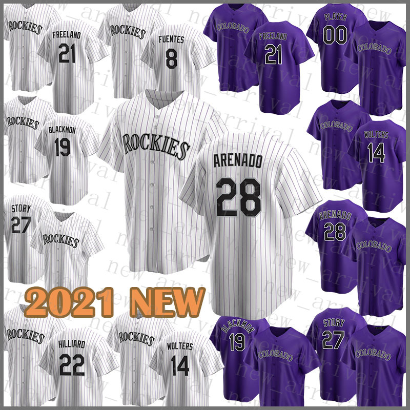Colorado Custom Rockies Baseball Jersey 28 Nolan Arenado 19 Charlie Blackmon 27 Trevor Story 21 Kyle Freeland 22 Sam Hilliard 20 Ian Desmond, Blue;black
Colorado Custom Rockies Baseball Jersey 28 Nolan Arenado 19 Charlie Blackmon 27 Trevor Story 21 Kyle Freeland 22 Sam Hilliard 20 Ian Desmond, Blue;black
