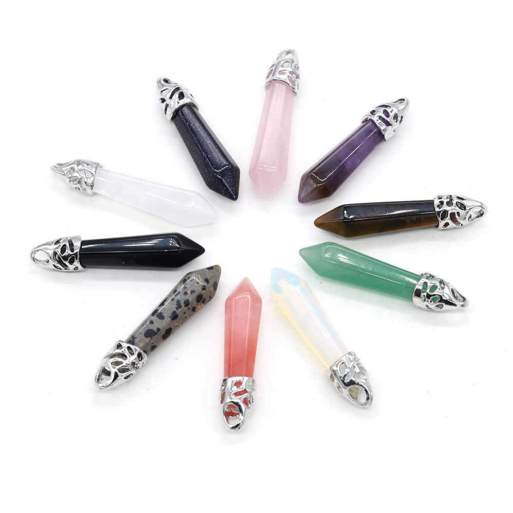 Natural Stone Tiger's Eye Rose Quartz opal pendulum Hexagonal Charms pendants diy necklace Jewelry Making
Natural Stone Tiger's Eye Rose Quartz opal pendulum Hexagonal Charms pendants diy necklace Jewelry Making