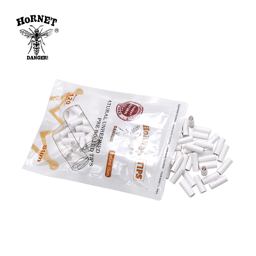 HORNET 120PCS per Bag 5MM Smoking White Natural Unrefined Pre-Rolled Rolling Filter Tips
HORNET 120PCS per Bag 5MM Smoking White Natural Unrefined Pre-Rolled Rolling Filter Tips