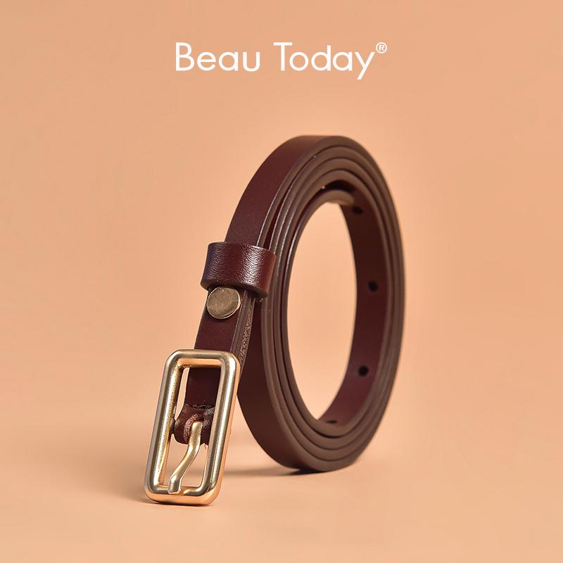 Belts BeauToday Belt Women Genuine Cow Leather Casual Narrow Metal Buckle Ladies Jeans Dress Summer Designer Waistband Handmade 91007, Black
Belts BeauToday Belt Women Genuine Cow Leather Casual Narrow Metal Buckle Ladies Jeans Dress Summer Designer Waistband Handmade 91007, Black