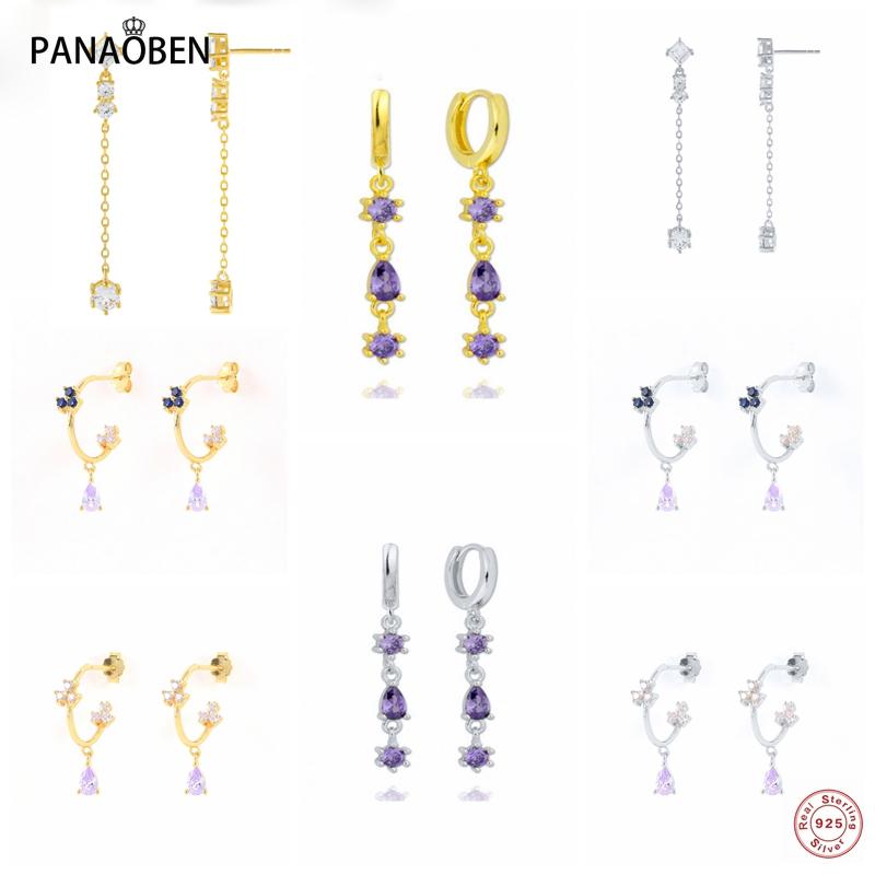 Hoop & Huggie PANAOBEN 925 Sterling Silver Purple Crystal Earrings For Women Bling Zircon Circle Earing Pendientes Orecchini Fine Jewerly
Hoop & Huggie PANAOBEN 925 Sterling Silver Purple Crystal Earrings For Women Bling Zircon Circle Earing Pendientes Orecchini Fine Jewerly