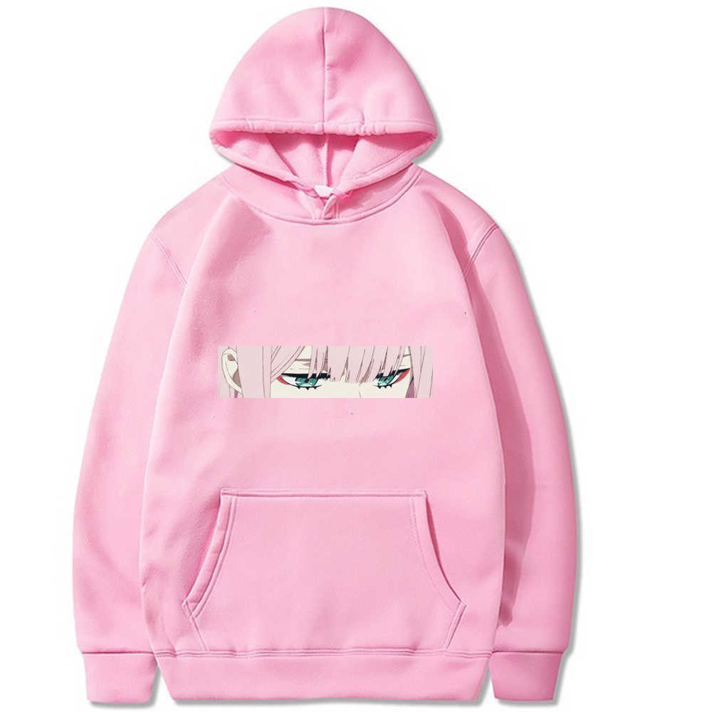Zero Two Hoodies Pullovers Tops Unisex Clothes Y0803 Y0804