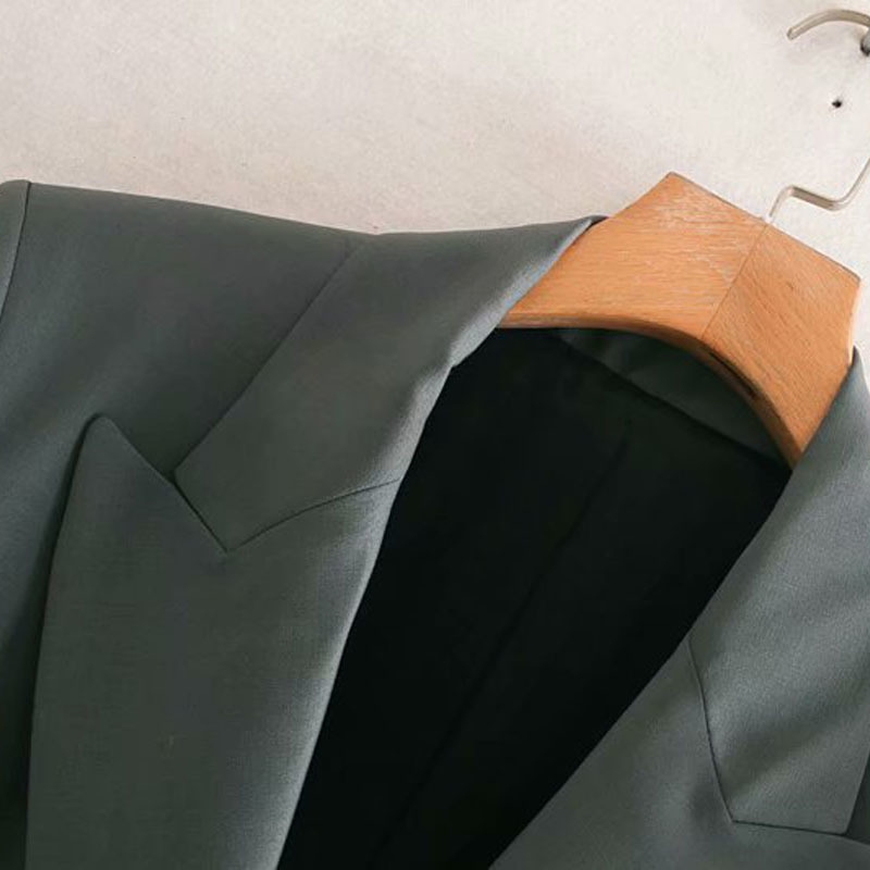 Korean Style Lapel Long Sleeve with Belt Chic Women's Jacket Office Stylish Single-breasted Female Coat Tops 210507