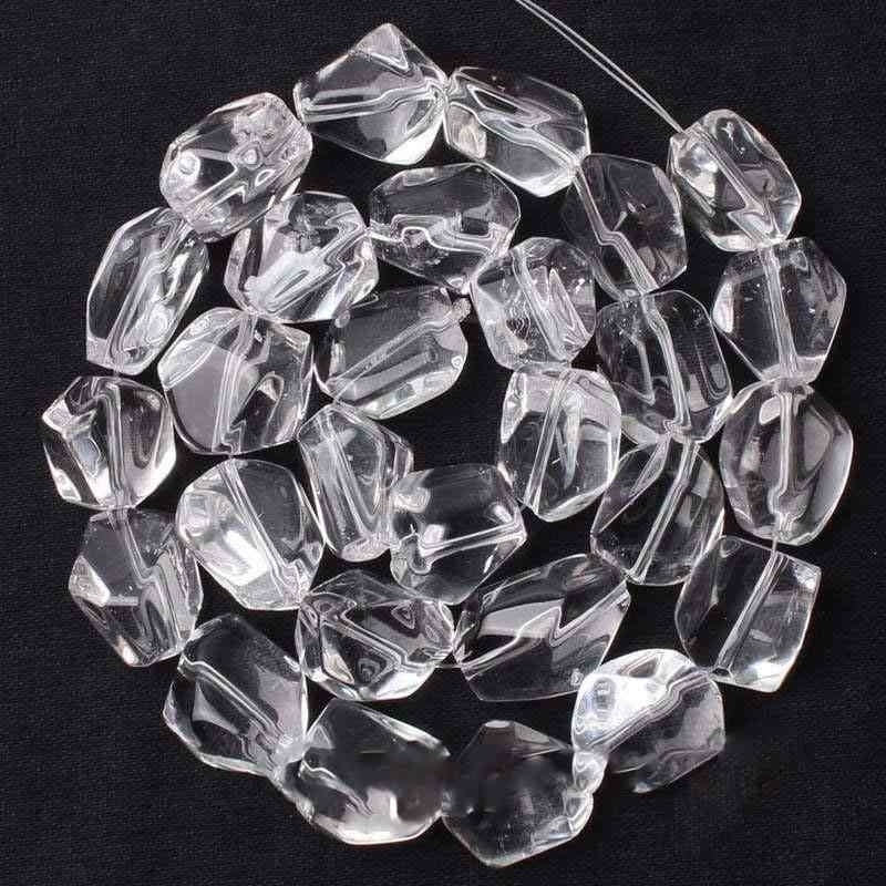 Natural White Clear Quartz Crystal 15'' Irregular DIY Loose For Jewelry Making Women Men Beads Bracelet Necklace
Natural White Clear Quartz Crystal 15'' Irregular DIY Loose For Jewelry Making Women Men Beads Bracelet Necklace