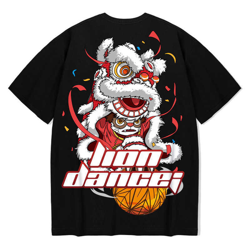 Hip Hop T Shirt Men Dancing Lion Print T-shirt Harajuku Streetwear Tshirt Short Sleeve Summer Tops Tee HipHop Back Printed 210527, G14 white
Hip Hop T Shirt Men Dancing Lion Print T-shirt Harajuku Streetwear Tshirt Short Sleeve Summer Tops Tee HipHop Back Printed 210527, G14 white