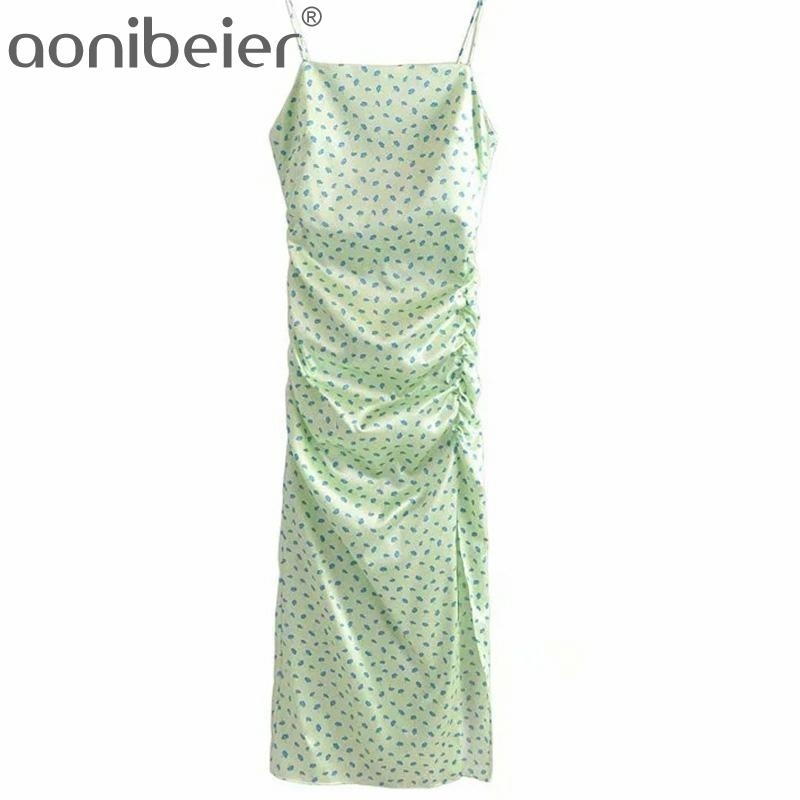 Green Satin Maxi Party Dress Summer Fashion Ruched Draped Detail High Split Spaghetti Strap Women Casual Pencil 210604, Gr
Green Satin Maxi Party Dress Summer Fashion Ruched Draped Detail High Split Spaghetti Strap Women Casual Pencil 210604, Gr