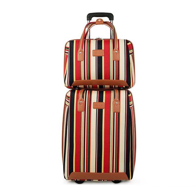 Suitcases Striped Trolley Suitcase Set With Handbag Luggage Travel Bags Wheels Carry On Luxury Bag
Suitcases Striped Trolley Suitcase Set With Handbag Luggage Travel Bags Wheels Carry On Luxury Bag