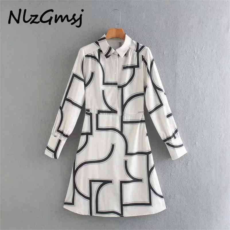 Dres Summer Geometric Printing Mini Shirt Female Long Sleeve Leisure Lady Loose Vestido 05 210628, As picture
Dres Summer Geometric Printing Mini Shirt Female Long Sleeve Leisure Lady Loose Vestido 05 210628, As picture