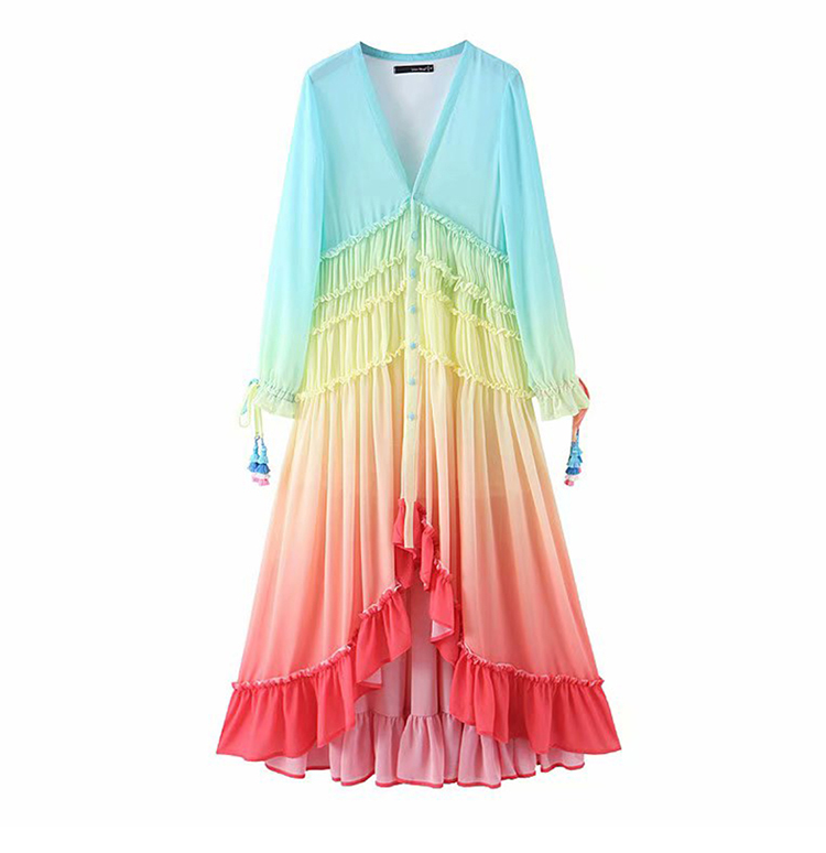 2021 Summer Maxi Kate Middleton Long Dress High Quality Spring Women Dresses Fashion Party Casual Beach Elegant Chic Print Stitching Boho Chiffon, Same as picture
2021 Summer Maxi Kate Middleton Long Dress High Quality Spring Women Dresses Fashion Party Casual Beach Elegant Chic Print Stitching Boho Chiffon, Same as picture