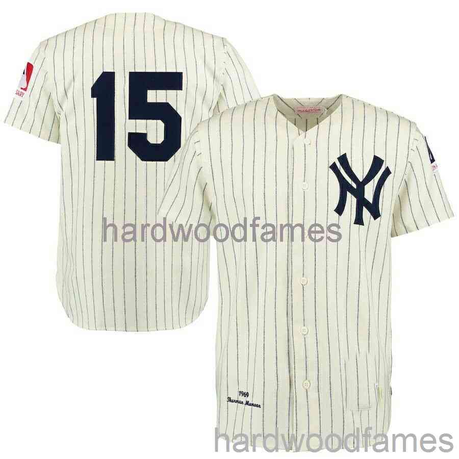 Custom Thurman Munson #15 Mitchell & Ness Cream 1969 Jersey Stitched Men Women Youth Kid Baseball Jersey -6XL, Ivory
Custom Thurman Munson #15 Mitchell & Ness Cream 1969 Jersey Stitched Men Women Youth Kid Baseball Jersey -6XL, Ivory