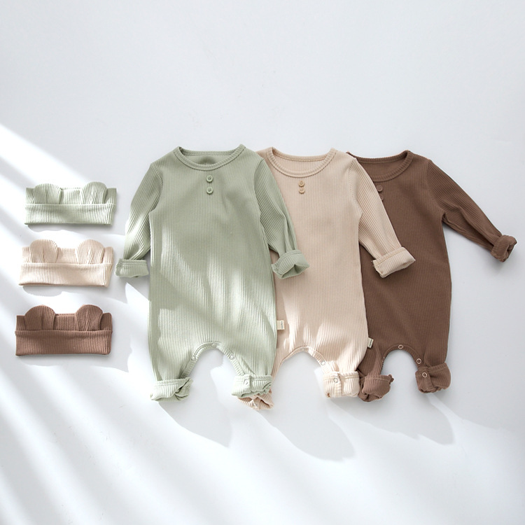 JYSH Australia US Baby Rompers Jumpsuits Ribbed Cotton Plain Bodysuits with Headbands 2pcs Quality Babies Boys Clothes INS
JYSH Australia US Baby Rompers Jumpsuits Ribbed Cotton Plain Bodysuits with Headbands 2pcs Quality Babies Boys Clothes INS