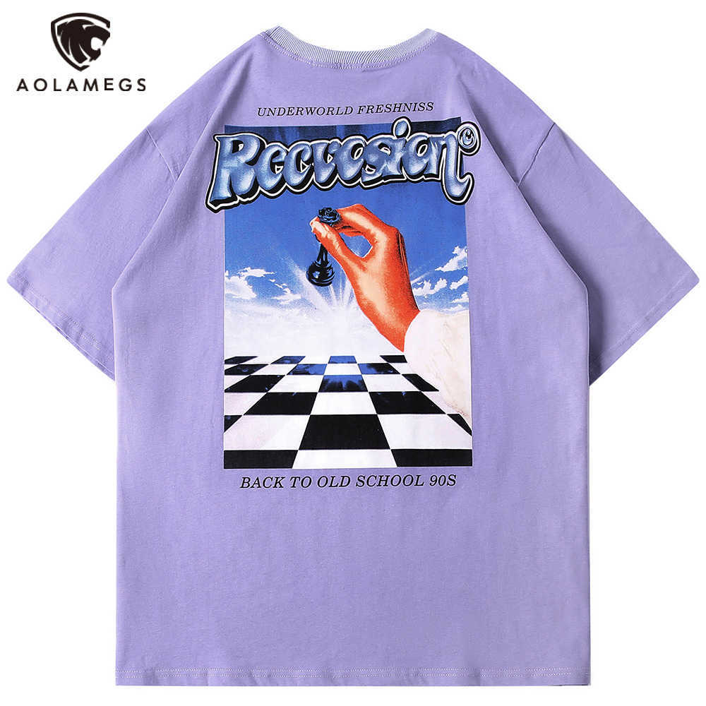 Aolamegs Men's Tee Shirts Funny Checkerboard Retro Print T-shirt Men Summer High Street College Style Harajuku Baggy Streetwear 210629, White
Aolamegs Men's Tee Shirts Funny Checkerboard Retro Print T-shirt Men Summer High Street College Style Harajuku Baggy Streetwear 210629, White