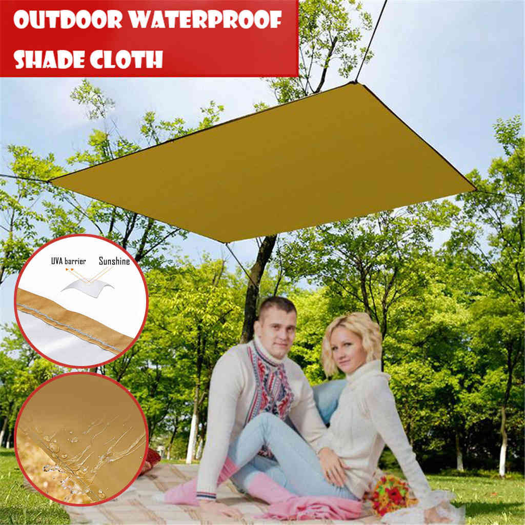 Four corners of the picnic mat waterproof sunscreen in the open air shade garden cloth in the open air beach swimming pool sun shelter