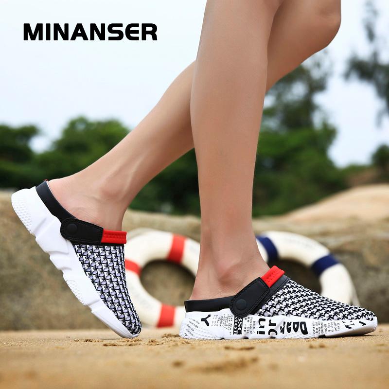 Sandals Men Beach Shoes Slip On Garden Lightweight For Sneakers Slippers Size 39-46 Zapatillas Hombre, Black
Sandals Men Beach Shoes Slip On Garden Lightweight For Sneakers Slippers Size 39-46 Zapatillas Hombre, Black