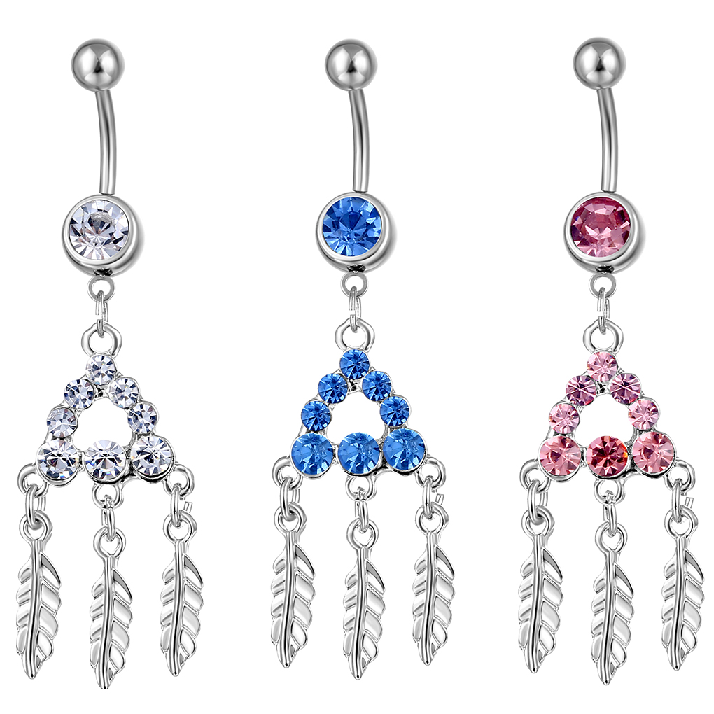 D0740 Mix Colors Belly Navel Button Ring
