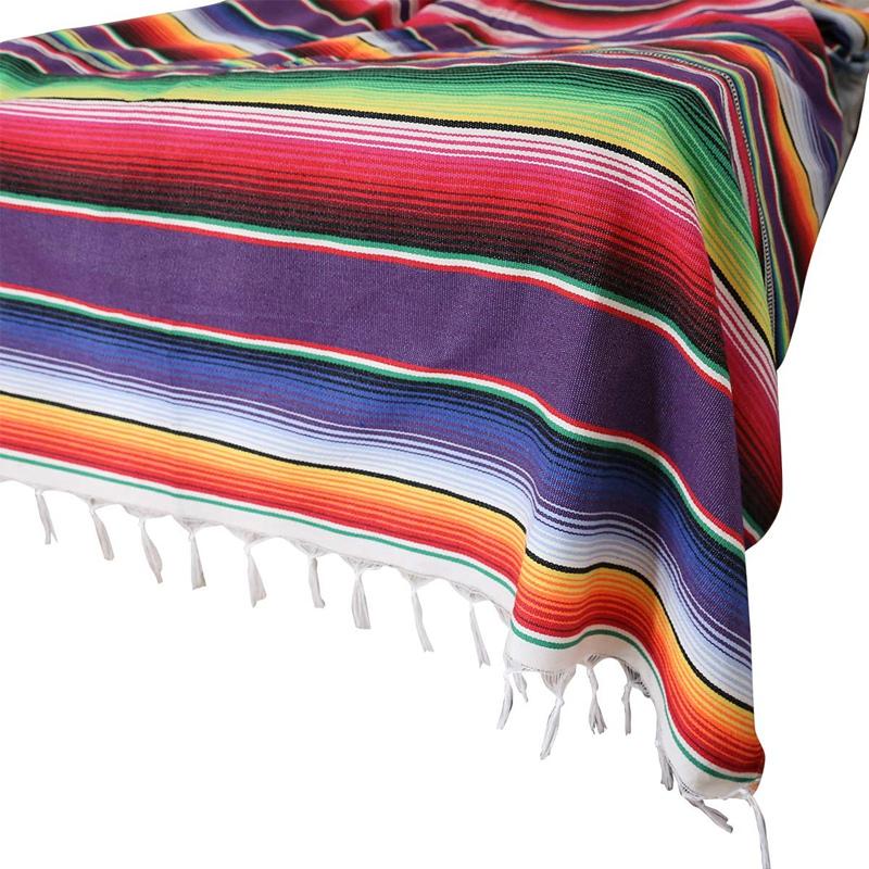 Mexican Tablecloth For Party Wedding Decorations, Saltillo Serape Blanket Bed Outdoor Table Cover Cloth, Purple color
Mexican Tablecloth For Party Wedding Decorations, Saltillo Serape Blanket Bed Outdoor Table Cover Cloth, Purple color