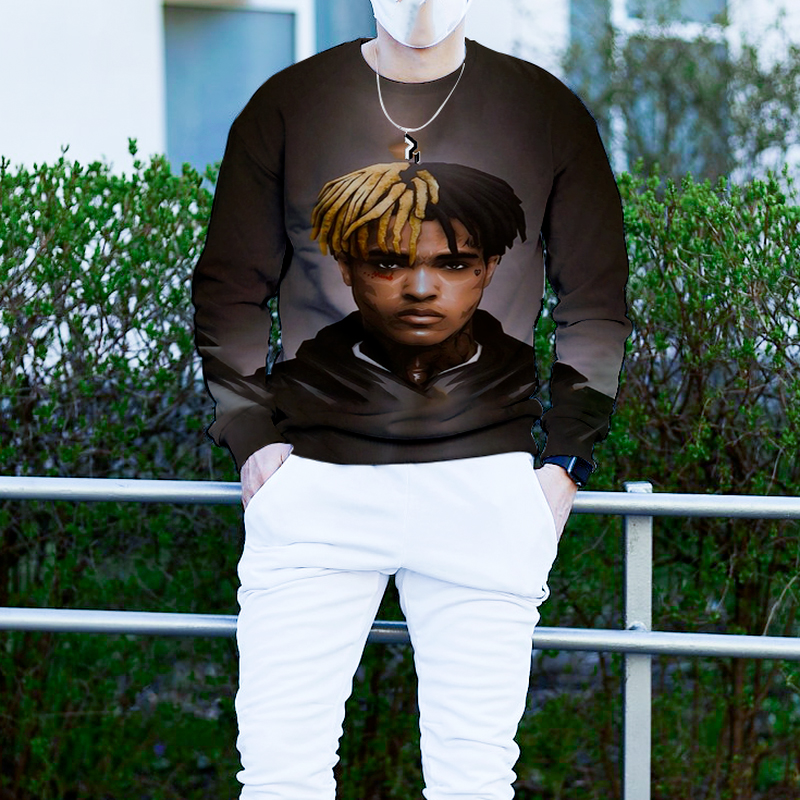 Autumn and winter couple sweaters personalized printing hongyu boy pattern casual party style punk tops Gothic round neck high-quality hooded sweaters, Black
Autumn and winter couple sweaters personalized printing hongyu boy pattern casual party style punk tops Gothic round neck high-quality hooded sweaters, Black