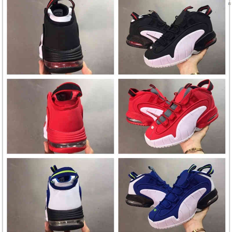 Newest Penny 1 University Red White Black Boots shoes Cushion Hardaway Deep Royal Blue Men Athletic sneakers with box
Newest Penny 1 University Red White Black Boots shoes Cushion Hardaway Deep Royal Blue Men Athletic sneakers with box