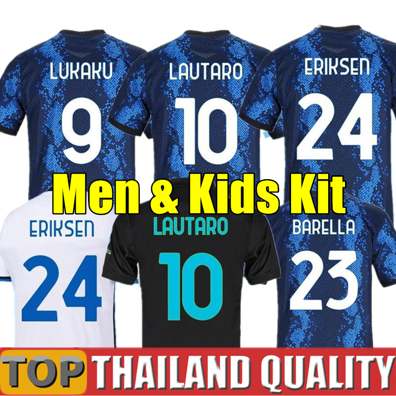 21 22 BARELLA VIDAL soccer jerseys LAUTARO ERIKSEN SENSI BASTONI Dzeko football shirt set 2021 2022 SKRINIAR DUMFRIES Joaquin CORREA Men Kids kit uniform, 21/22 away + sponsor + patches - men
21 22 BARELLA VIDAL soccer jerseys LAUTARO ERIKSEN SENSI BASTONI Dzeko football shirt set 2021 2022 SKRINIAR DUMFRIES Joaquin CORREA Men Kids kit uniform, 21/22 away + sponsor + patches - men