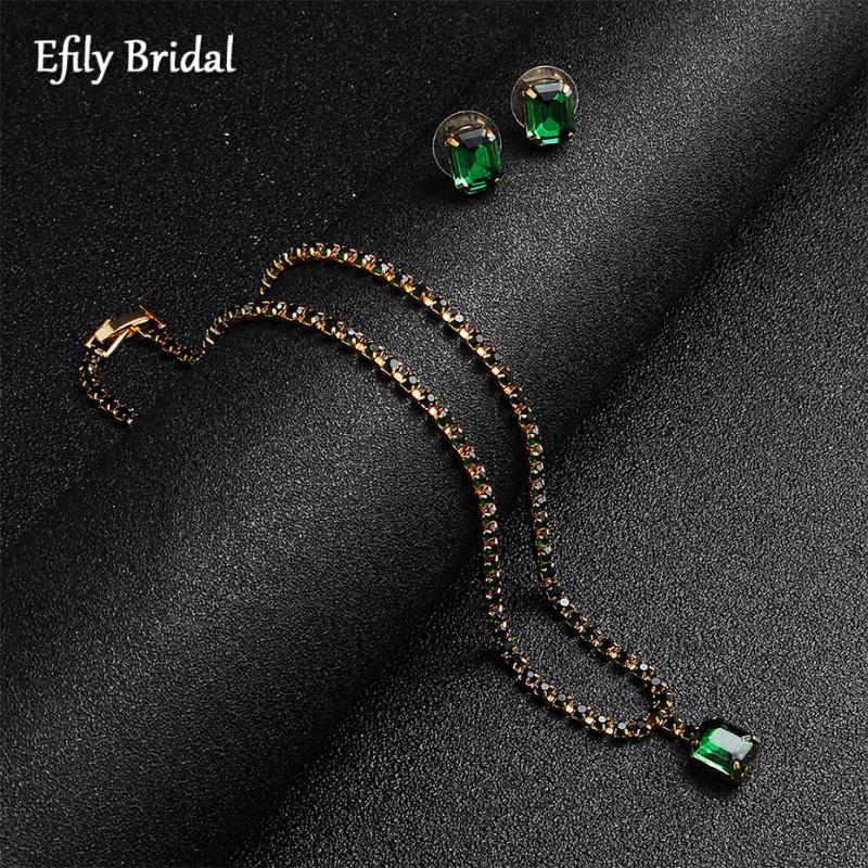 Earrings & Necklace Efily Vintage Green Crystal And Earring Stone Jewelry Sets For Women Pendants Wedding Accessories Party Bridesmaid Gift, Silver
Earrings & Necklace Efily Vintage Green Crystal And Earring Stone Jewelry Sets For Women Pendants Wedding Accessories Party Bridesmaid Gift, Silver
