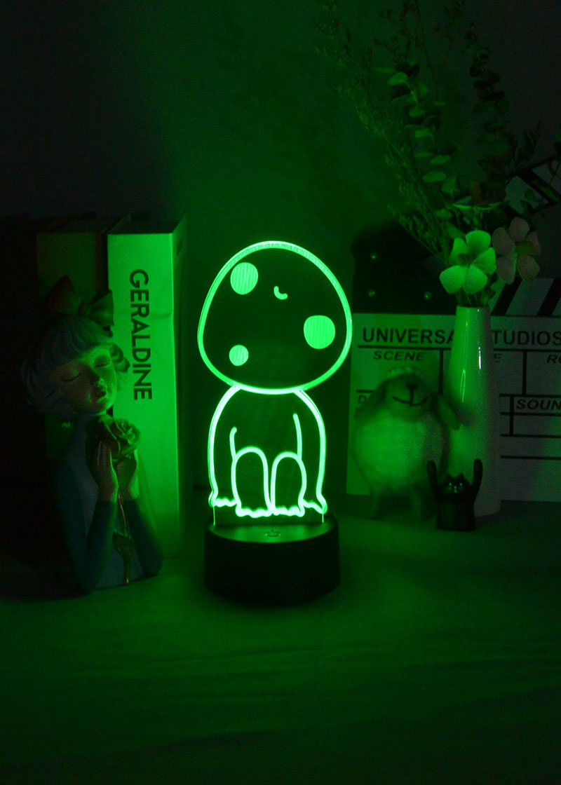 Cute Night LED Light Mushroom Image 3D Table Lamp Acrylic Bedside Nightlight Atmosphere Decor Birthday Gift