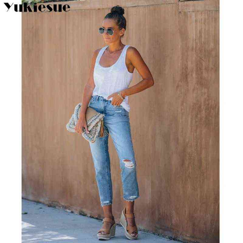 vintage high waisted jeans woman bleached woman's for women ripped harem pants boyfriend women's Plus size 211129