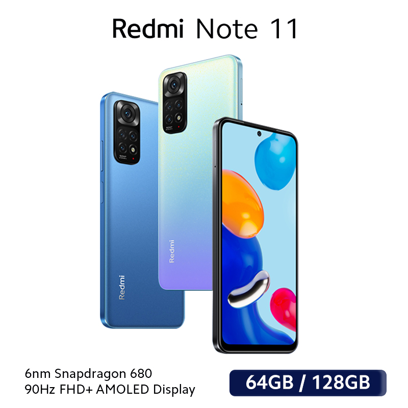 Xiaomi Redmi Note 11 Smartphone NFC Snapdragon 680 Octa Core 33W Pro Fast Charging 50MP Quad Camera 4+64 GB / 4+128 GB
Xiaomi Redmi Note 11 Smartphone NFC Snapdragon 680 Octa Core 33W Pro Fast Charging 50MP Quad Camera 4+64 GB / 4+128 GB