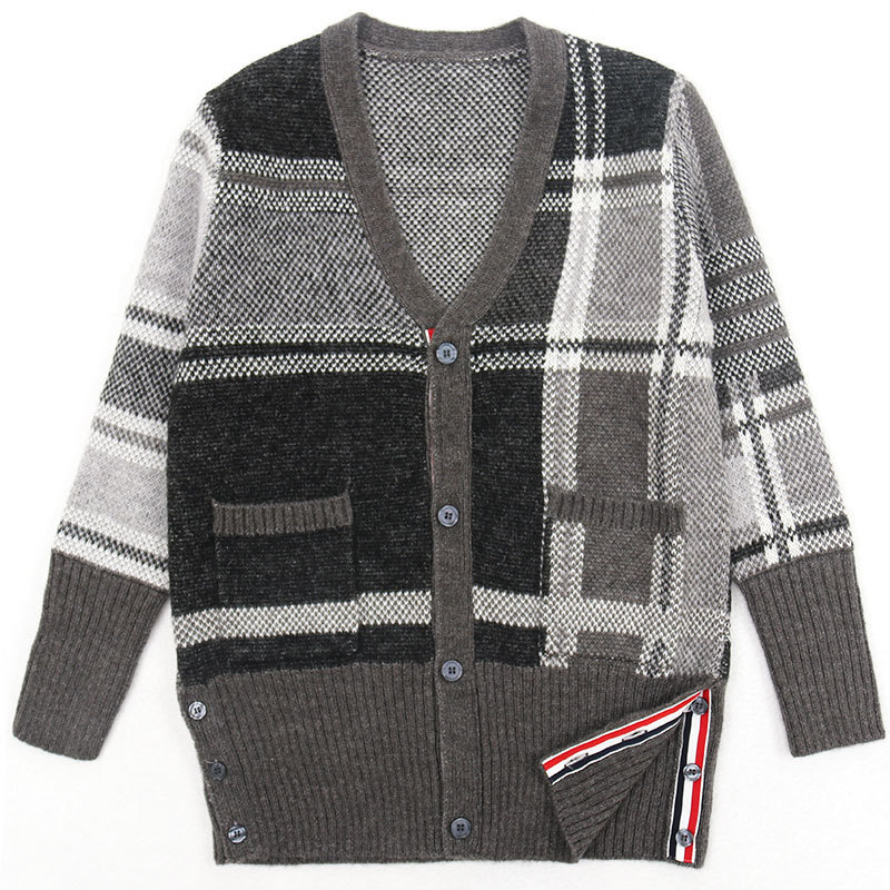 Women' Sweaters Fashion TB Brand Women Loose V-Neck Cardigans Clothing Striped Cotton Wool Plaid Thick Winter Casual Coat 9T4O, 1# shoe box
Women' Sweaters Fashion TB Brand Women Loose V-Neck Cardigans Clothing Striped Cotton Wool Plaid Thick Winter Casual Coat 9T4O, 1# shoe box