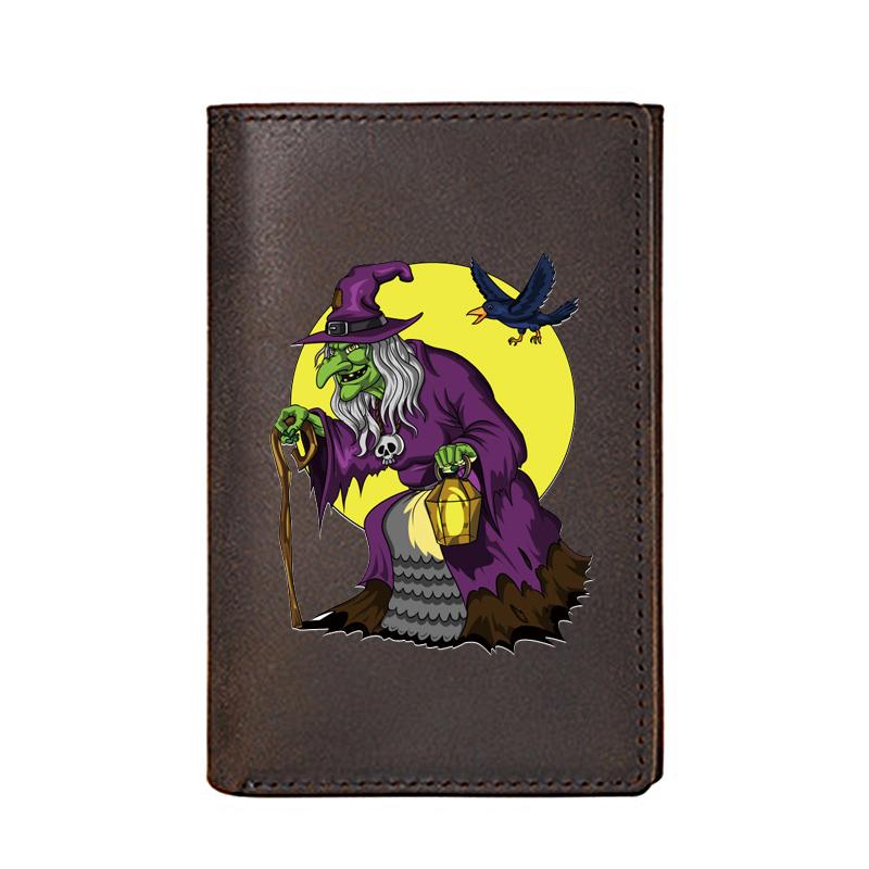 Genuine Leather Wallet For Men Halloween Witch Printing Card Holders Male Short Purse High Quality Wallets, Red;black
Genuine Leather Wallet For Men Halloween Witch Printing Card Holders Male Short Purse High Quality Wallets, Red;black
