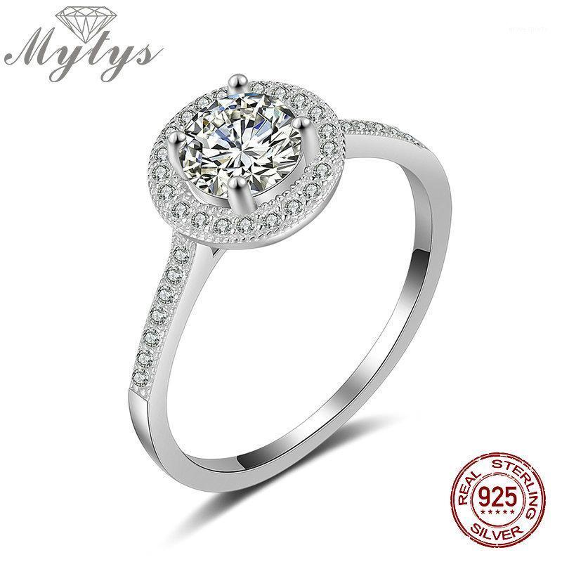 Cluster Rings Mytys 925 Sterling Silver Ring For Women Sparkling Cubic Zircon Prong Setting Jewelry Wedding Gift Simply Fashion R21191
Cluster Rings Mytys 925 Sterling Silver Ring For Women Sparkling Cubic Zircon Prong Setting Jewelry Wedding Gift Simply Fashion R21191