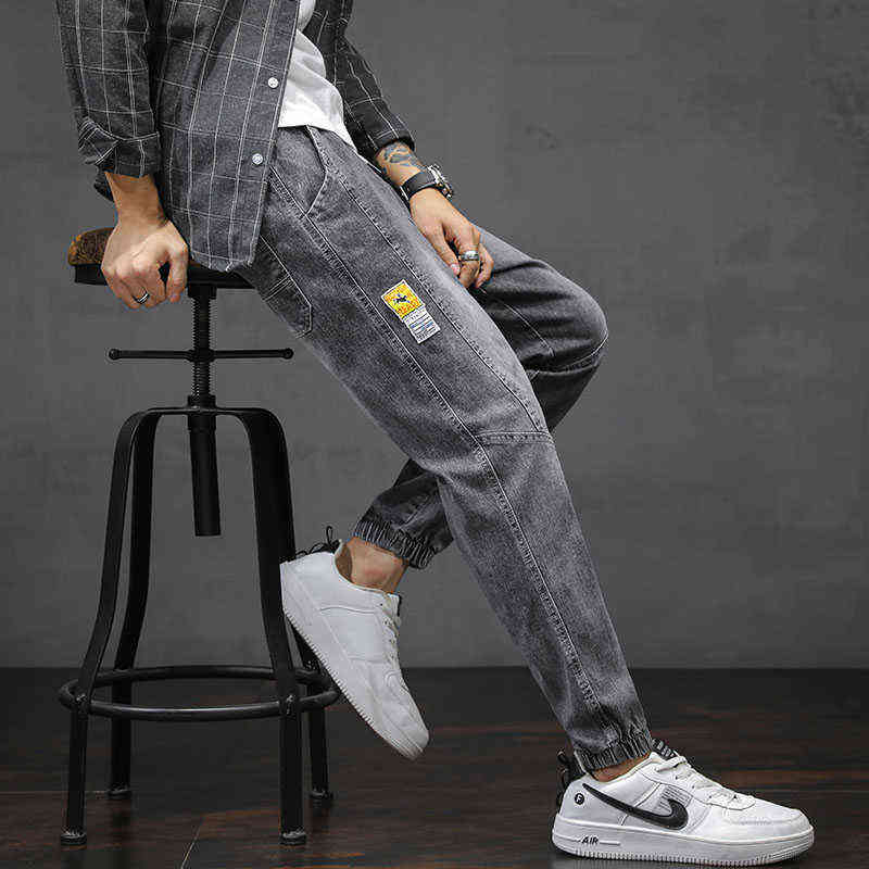 Han edition joker GF summer fashion leisure jeans are loose bunch of little feet pants teenagers cultivate one's morality 211111