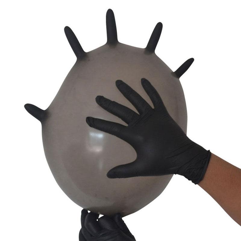 Disposable Gloves 10pcs Black Latex Garden For Home Cleaning Rubber Catering Food Tattoo