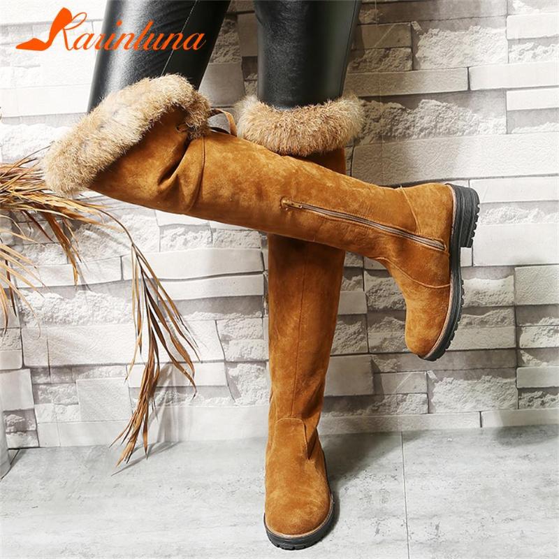 Boots Karin Winter Female Flock Warm Short Plush Snow Zip Chunky Heels Round Toe Solid Over-The-Knee Women, Black
Boots Karin Winter Female Flock Warm Short Plush Snow Zip Chunky Heels Round Toe Solid Over-The-Knee Women, Black